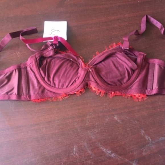 💦NWT Hilary Ruby/Eggplant Color Underwire Padded Underwire Bra - Picture 7 of 9
